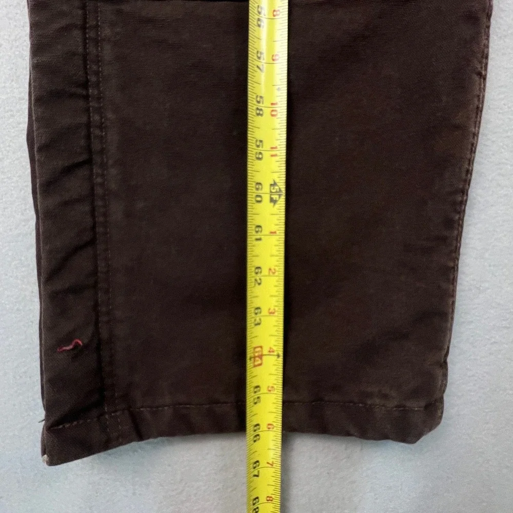 Carhartt R27 DKB Duck Bib Overalls Mens 42x32 Brown Double Knee Workwear Cargo